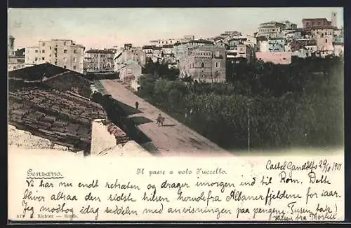 AK Genzano di Roma, Il paese a volo d`uccello