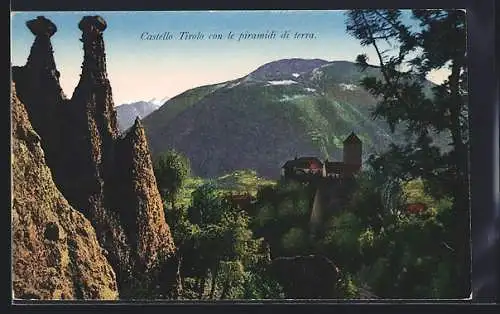 AK Merano, Castello Tirolo con le piramidi di terra