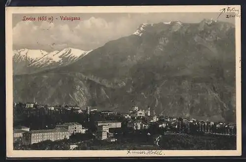 AK Levico-Valsugana, Panorama mit Bergen