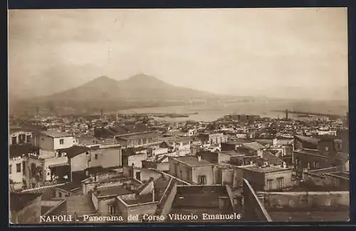 AK Napoli, Panorama del Corso Vittorio Emanuele