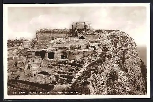 AK Capri, Panorama delle Rovine di Tiberio