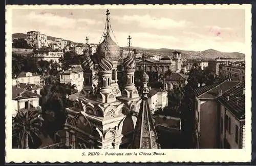 AK S. Remo, Panorama con la Chiesa Russa