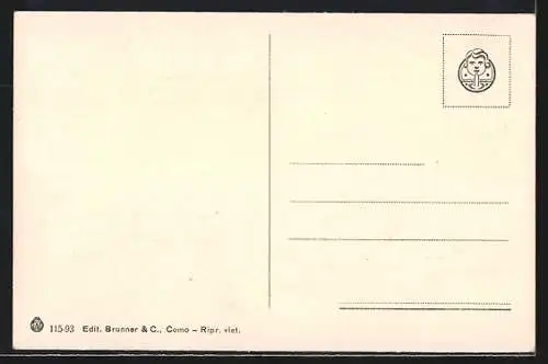 AK Bellagio /Lago di Como, Boot auf dem See