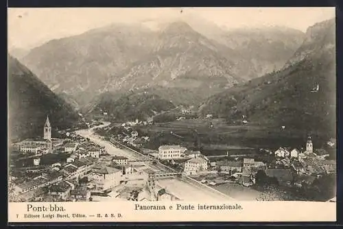 AK Pontebba, Panorama e Ponte internazionale