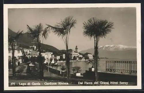 AK Gardone Riviera /Lago di Garda, Dal Parco del Grand Hotel Savoy