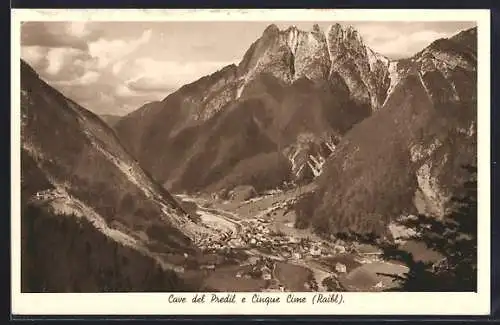 AK Cave del Predil, Panorama e Cinque Cime