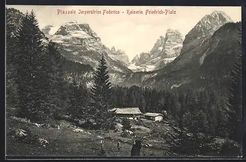 AK Madonna di Campiglio, Piazzale Imperatrice Federico
