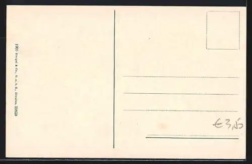 AK Tarvis, Ortsansicht mit Mangart u. Fünfspitz