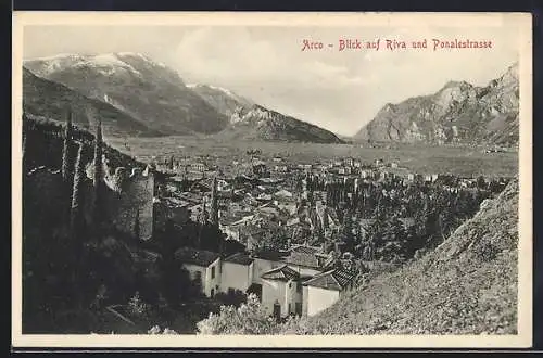AK Arco, Blick auf Riva und Ponalestrasse