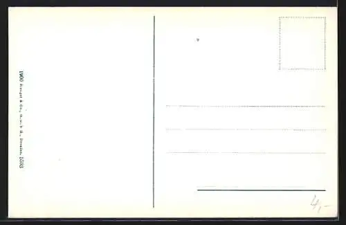 AK Pontafel, Ortsansicht mit Bergpanorama