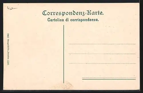 AK Pontafel-Pontebba, Ortsansicht mit dem Bahnhof