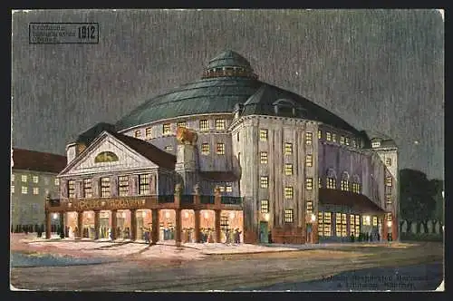 Künstler-AK Dresden-Neustadt, Circus Sarrasani am Carolaplatz