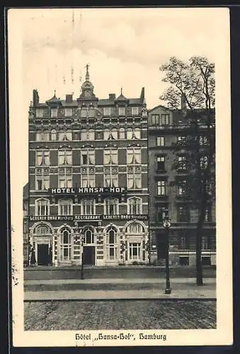 AK Hamburg, Hotel-Restaurant Hansa-Hof