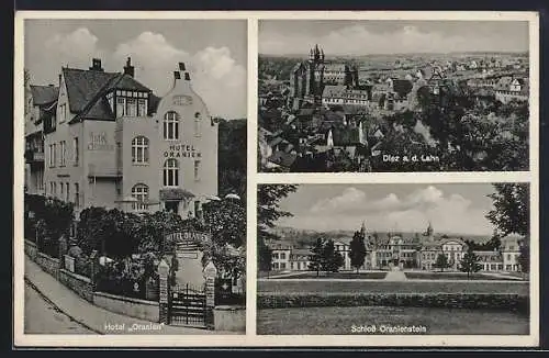 AK Diez a. d. Lahn, Hotel Oranien, Schloss Oranienstein