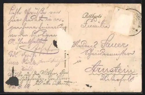 AK Ludwigshafen a. Rh., Blick in die Wrede-Strasse