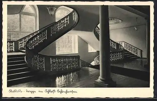 AK Berlin-Niederschönhausen, Rokoko-Treppe im Schloss Schönhausen