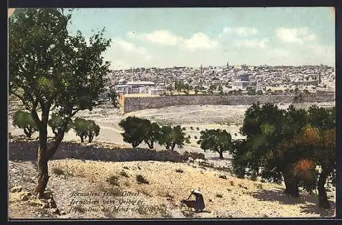 AK Jerusalem, from Olivet