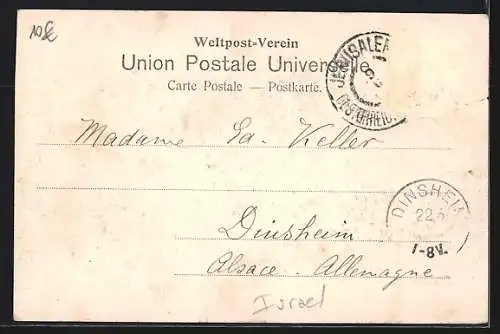 AK Jerusalem, Tempelplatz und St. Annenkirche