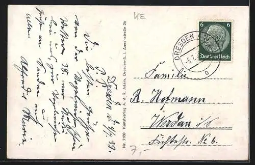 AK Blick auf die Karussells der Dresdener Vogelwiese