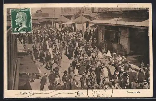 AK Jaffa, Buntes Treiben auf dem Bazar