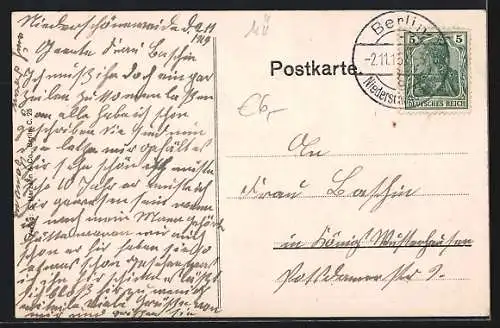 AK Kriegsnot, Brotkarte für Berlin und Nachbarorte für 1915, Erinnerung an eiserne Zeit, Ähren