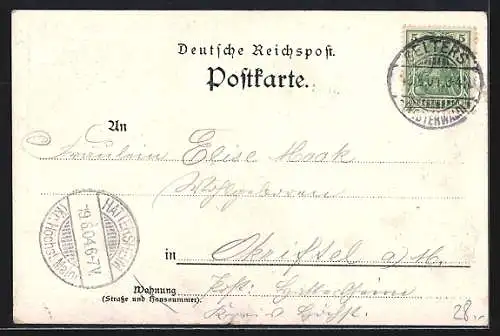 Lithographie Breitenau / Westerwald, Gasthof v. Jackob Demuth, Mechanische Schreinerei v. Math. Trumm