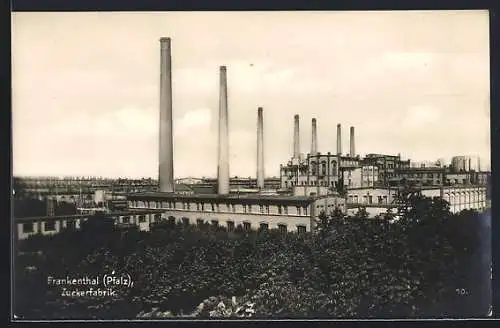 AK Frankenthal /Pfalz, Blick auf die Zuckerfabrik