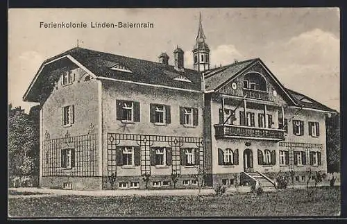 AK Baiernrain, Hotel der Ferienkolonie Linden