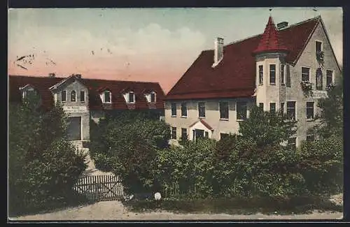 AK Merching b. Augsburg, Blick auf die Haushaltungsschule