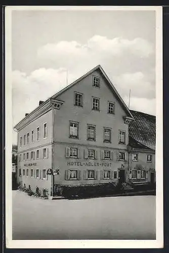 AK Lenzkirch /Hochschwarzwald, Hotel-Pension Adler-Post, Bes. J. Giessler