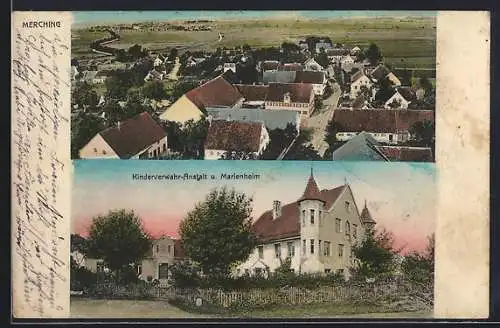 AK Merching, Kinderverwahr-Anstalt und Marienheim