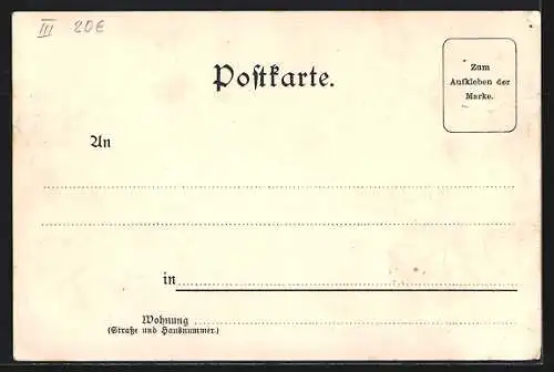 Lithographie Augsburg, 200jähriges Jubiläum Königlich Bayerisches 3. Infanterie-Regiment Prinz Karl von Bayern, 1898
