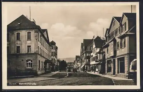AK Aalen, Geschäfte in der Bahnhofstrasse