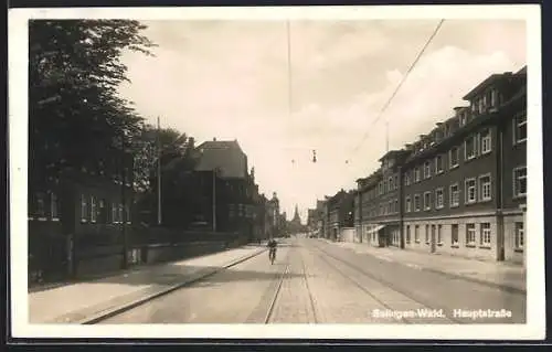 AK Solingen-Wald, Partie in der Hauptstrasse