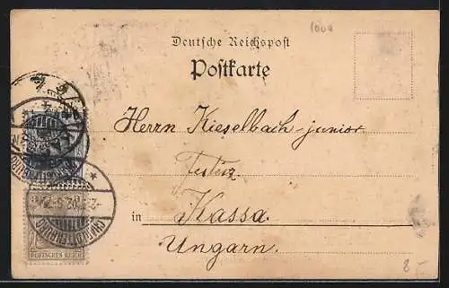 AK Berlin, Bahnhof Alexanderplatz mit Grosshandlung Jacob Knoop Söhne