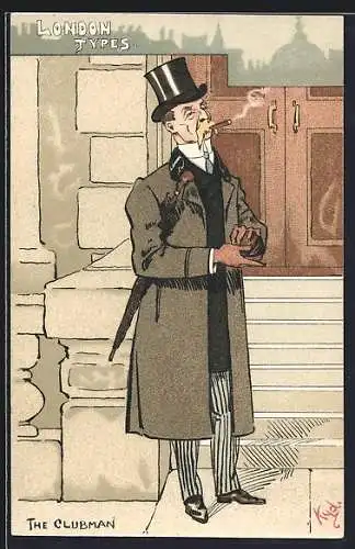 Künstler-AK London, The Clubman