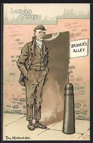 Künstler-AK London, The Hooligan