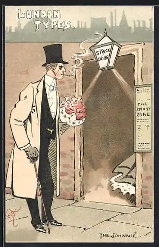 Künstler-AK London, The Johnnie