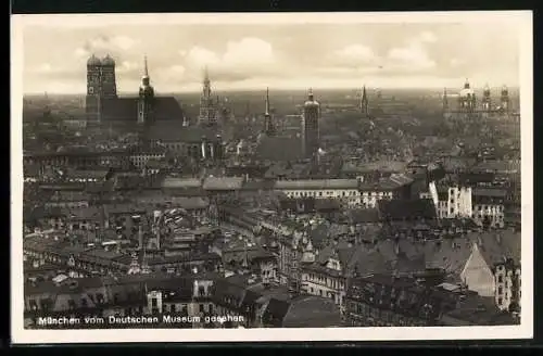 AK München, Aussicht vom Deutschen Museum aus