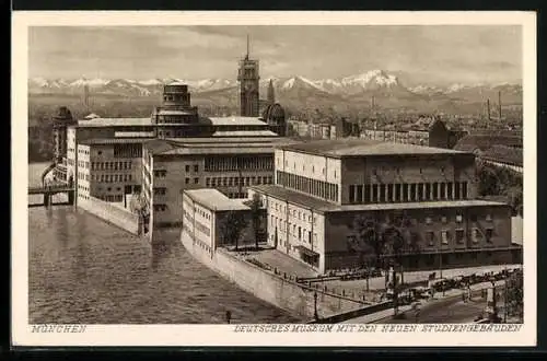 AK München, Deutsches Museum mit den n euen Studiengebäuden