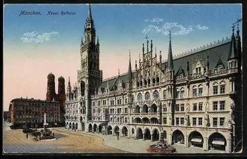 AK München, Vor dem neuen Rathaus