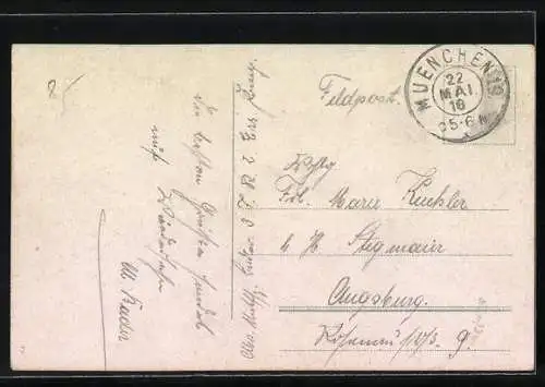 AK München, Vor dem neuen Rathaus