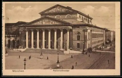 AK München, Blick auf das Nationaltheater