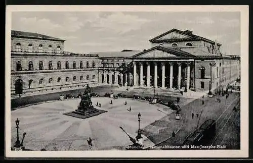 AK München, Nationaltheater und Max-Joseph-Platz