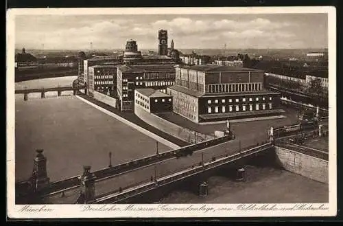 AK München, Deutsches Museum, Gesamtanlagen vom Bibliotheks- und Studienbau