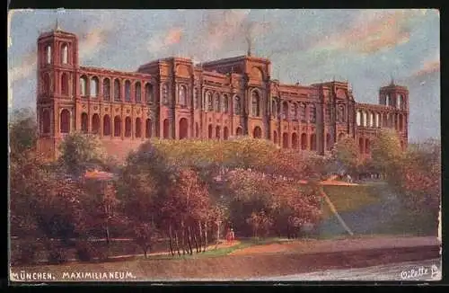 Künstler-AK München, Maximilianeum