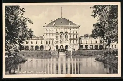 AK München-Nymphenburg, Schloss Nymphenburg, Vorderansicht