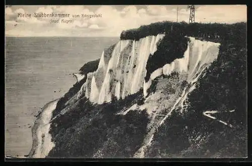AK Kleine Stubbenkammer /Rügen, Aussicht vom Königsstuhl aus