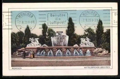 AK München, Wittelsbacher Brunnen