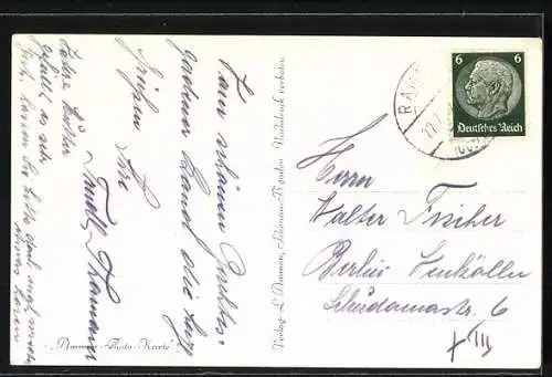 AK Ramsau / Berchtesgaden, Partie in der Ramsau gegen die Reiteralpe